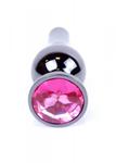 Plug-Jewellery Dark Silver BUTT PLUG- Pink w sklepie internetowym eRozkosz.pl