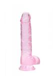 8"" / 20 cm Realistic Dildo With Balls - Pink w sklepie internetowym eRozkosz.pl