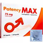 POTENCY MAX 20 KAPSUŁEK TRIBULUS TERRESTRIS 75 MG SUPLEMENT DLA MĘŻCZYZN w sklepie internetowym eRozkosz.pl