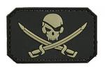 Naszywka 3D – Pirate Skull - czarna w sklepie internetowym Redberet.pl