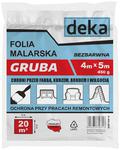 FOLIA MALARSKA GRUBA BEZBARWNA 4*5M 450G w sklepie internetowym super-filtry.pl