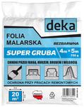 FOLIA MALARSKA SUPER GRUBA BEZBARWNA 4*5M 700G w sklepie internetowym super-filtry.pl