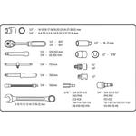 ZESTAW KLUCZY NASADOWYCH 1/4'' 1/2'' 82 CZĘŚCI w sklepie internetowym super-filtry.pl