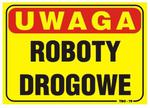 TABLICA 35*25CM UWAGA! ROBOTY DROGOWE w sklepie internetowym super-filtry.pl