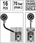 MIERNIK CIŚNIENIA SPRĘŻANIA DIESEL 16 CZĘŚCI w sklepie internetowym super-filtry.pl