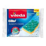 VILEDA GĄBKA DO NACZYŃ WISKOZOWA GLITZI ALWAYS CLEAN 2 SZT. w sklepie internetowym super-filtry.pl