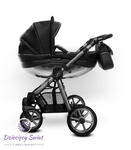 Mommy Glossy Black Space Grey BabyActive wózek dziecięcy 2w1 z błyszczącą gondolą w sklepie internetowym Dziecięcy Świat