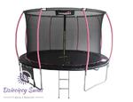 Trampolina LEAN Sport Max 14ft Czarno-Różowa w sklepie internetowym Dziecięcy Świat