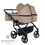 Junama DUO V3 2.0 78cm Beige wózek bliźniaczy 2w1, 3w1 / rok po roku w sklepie internetowym Dziecięcy Świat