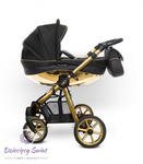 Mommy Glossy Gold Black 3w1 BabyActive wózek wielofunkcyjny w nowoczesnym design w sklepie internetowym Dziecięcy Świat