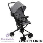 SPARROW Coto Baby Grey Linen idelny wózek spacerowy w podróż w sklepie internetowym Dziecięcy Świat
