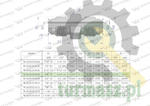 Złączka hydrauliczna redukcyjna calowa BB 9/16" x 3/4" UNF (JIC) Waryński ( sprzedawane po 2 ) w sklepie internetowym turmasz.pl