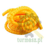 Osłona spiralna na węże hydrauliczne PCV SGX-25Z (Zakres: 22-27mm) żółta (sprzedawane po 25) 25m w sklepie internetowym turmasz.pl