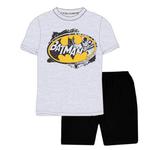 Męska piżama z krótkim rękawem Batman - szara w sklepie internetowym Kidshits.pl