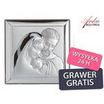 Święta Rodzina obrazek srebrny Wyjątkowo piękny na prezent GRAWER w sklepie internetowym AnKa Biżuteria