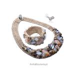 Biżuteria autorska - naszyjnik ,bransoletka z kolczykami Swarovski w sklepie internetowym AnKa Biżuteria