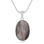 Wisiorek srebrny z naturalnym kamieniem - magicznym labradorytem w sklepie internetowym AnKa Biżuteria