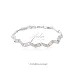 Bransoletka srebrna Opal biały Niespotykanyy wzór w sklepie internetowym AnKa Biżuteria