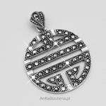 Oryginalny Wisior srebrny z markazytami Biżuteria na Prezent! w sklepie internetowym AnKa Biżuteria
