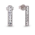 Kolczyki srebrne z kryształami Swarovski na wkrętkach w sklepie internetowym AnKa Biżuteria
