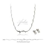Biżuteria ślubna Komplet srebrny w sklepie internetowym AnKa Biżuteria