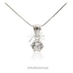 Biżuteria srebrna -Wisiorek srebrny cyrkonie w sklepie internetowym AnKa Biżuteria