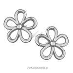 Kolczyki srebrne delikatne kwiatuszki. w sklepie internetowym AnKa Biżuteria