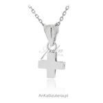 Krzyżyk srebrny rodowany Biżuteria srebrna w sklepie internetowym AnKa Biżuteria