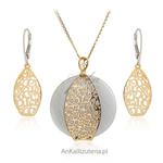 Biżuteria srebrna Komplety pozłacane w sklepie internetowym AnKa Biżuteria