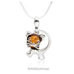Srebrna biżuteria zawieszka kotek w sklepie internetowym AnKa Biżuteria