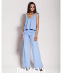 Niebieskie eleganckie spodnie typu szwedy z kieszeniami GUBBI 135-niebieski 135-niebieski, Rozmiar: XL Wysyłka w 24h, darmowa dostawa od 99PLN, mozliwość zakupu teraz i zapłaty za 30 dni - PayU w sklepie internetowym Bonays.pl