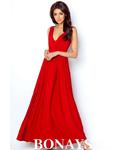 Czerwona sukienka maxi na wesele Rebeca 218-czerwony 218-czerwony, Rozmiar: 36 Wysyłka w 24h, darmowa dostawa od 99PLN, mozliwość zakupu teraz i zapłaty za 30 dni - PayU - płacę później w sklepie internetowym Bonays.pl