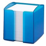 Pojemnik i bloczek z karteczkami TREND niebieski transparentny 17016825 40 w sklepie internetowym dobiura24.pl
