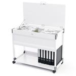 Wózek na teczki zawieszkowe SYSTEM FILE TROLLEY MULTI TOP na 100 teczek szary /378710/ w sklepie internetowym dobiura24.pl