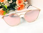 Okulary przeciwsłoneczne damskie kocie oczy lustrzanki różowe w sklepie internetowym Divine Wear 