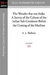 The Wonder That Was India: A Survey of the Culture of the Indian Sub-Continent Before the Coming of the Muslims w sklepie internetowym Libristo.pl