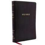 KJV Holy Bible, Giant Print Center-Column Reference Bible, Deluxe Black Leathersoft, Thumb Indexed, 53,000 Cross References, Red Letter, Comfort Prin w sklepie internetowym Libristo.pl