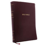 KJV Holy Bible, Super Giant Print Reference Bible, Burgundy Leather-look, 43,000 Cross References, Red Letter, Comfort Print: King James Version w sklepie internetowym Libristo.pl