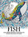 Fish Coloring Books for adults: dolphins, Whale, Shark in the sea Design w sklepie internetowym Libristo.pl