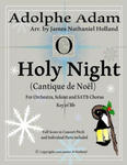 O Holy Night (Cantique de Noel) for Orchestra, Soloist and SATB Chorus: (Key of Bb) Full Score in Concert Pitch and Parts Included w sklepie internetowym Libristo.pl
