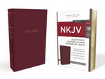 NKJV Holy Bible, Giant Print Center-Column Reference Bible, Burgundy Leather-look, 72,000+ Cross References, Red Letter, Comfort Print: New King James w sklepie internetowym Libristo.pl