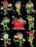 Christmas Holiday Sticker Album Dancing Elves: 100 Plus Pages For PERMANENT Sticker Collection, Activity Book For Boys and Girls - 8.5 by 11 w sklepie internetowym Libristo.pl