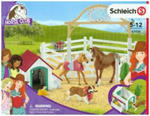 Schleich Horse Club Hannahs Gastpferde mit Hündin Ruby, Kunststoff-Figur w sklepie internetowym Libristo.pl