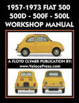 1957-1973 Fiat 500 - 500d - 500f - 500l Factory Workshop Manual Also Applicable to the 1970-1977 Autobianchi Giardiniera w sklepie internetowym Libristo.pl