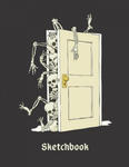 Basics Sketchbook - Skeletons in My Closet Notebook: Art Drawing Notebook with Framed White Pages w sklepie internetowym Libristo.pl