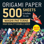 Origami Paper 500 sheets Japanese Washi Patterns 6 w sklepie internetowym Libristo.pl