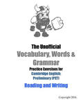 Unofficial Vocabulary, Words & Grammar Practice Exercises for Cambridge English w sklepie internetowym Libristo.pl