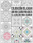 Coloración relajada! 65 azulejos para colorear: azulejos para relajación y reducción de estrés - azulejo libro para colorear para adultos - con planti w sklepie internetowym Libristo.pl