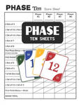 Phase Ten Sheets: Phase 10 Score Sheets for Card Games w sklepie internetowym Libristo.pl