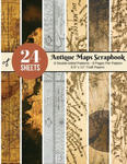 Vintage Maps Scrapbook Paper - 24 Double-sided Craft Patterns: Travel Map Sheets for Papercrafts, Album Scrapbook Cards, Decorative Craft Papers, Back w sklepie internetowym Libristo.pl